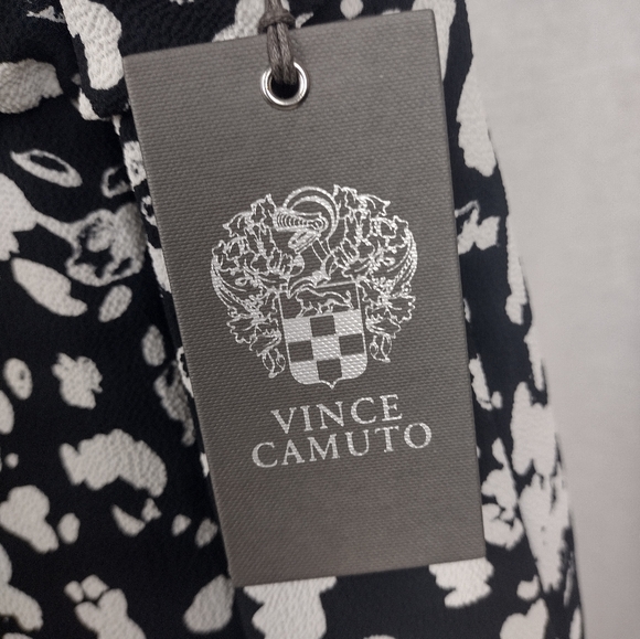 VINCE CAMUTO Plus Modern Imprint Dress Black And White Size 22W NWT - Picture 6 of 9